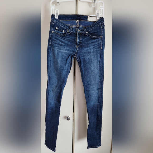 Rag & Bone Blue skinny jeans SIZE 26 - Picture 4 of 4